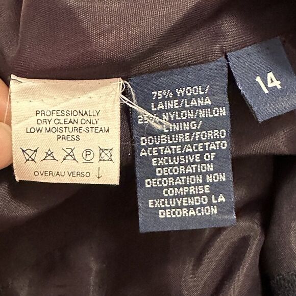 Liz Sport Women 14 Vest Wool V-Neck Gold Buttons Green Buffalo Plaid VTG - Picture 6 of 8